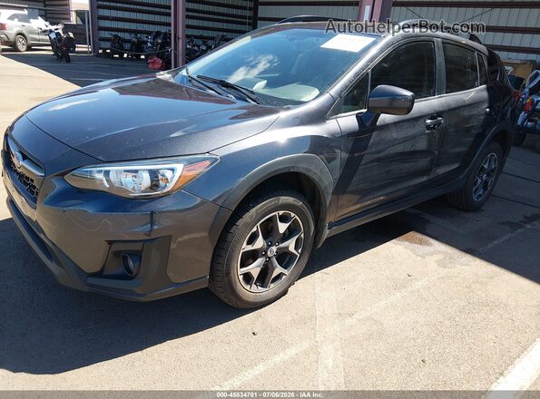 JF2GTADC1JH313112 2018 SUBARU CROSSTREK Black Передня ліва чверть