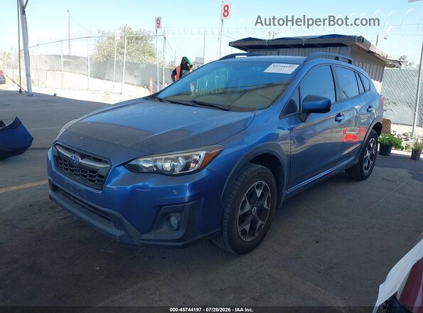 JF2GTADC2J8281299 2018 SUBARU CROSSTREK Blue Front left