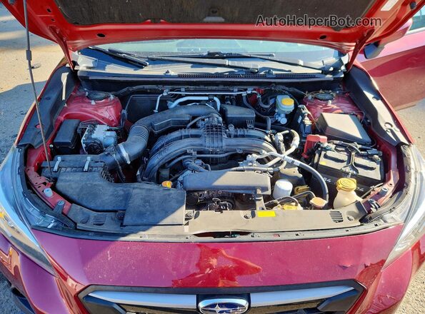 JF2GTADC4J8203624 2018 SUBARU CROSSTREK Red ძრავის განყოფილების ხედი