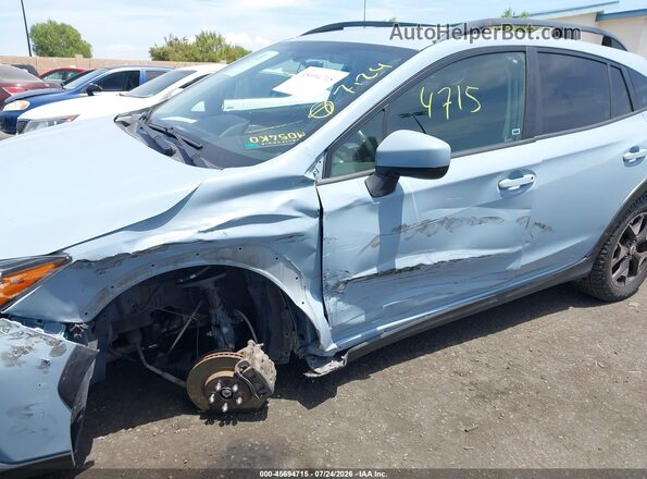 JF2GTADC4JH313749 2018 SUBARU CROSSTREK Light Blue Vista frontal