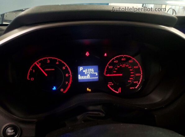 JF2GTADC4K8229996 2019 SUBARU CROSSTREK Синий Вид щитка приборов