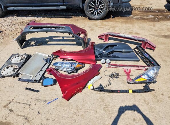 JF2GTADC5K8222992 2019 SUBARU CROSSTREK Red Widok naklejki z numerem VIN