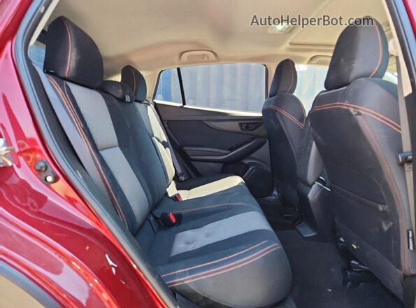 JF2GTADC5K8222992 2019 SUBARU CROSSTREK Red Widok wnętrza z tyłu