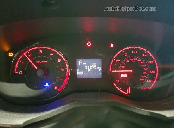 JF2GTADC5K8285686 2019 SUBARU CROSSTREK Синий Вид щитка приборов
