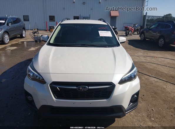 JF2GTADC6JH252081 2018 SUBARU CROSSTREK White Instrument cluster view