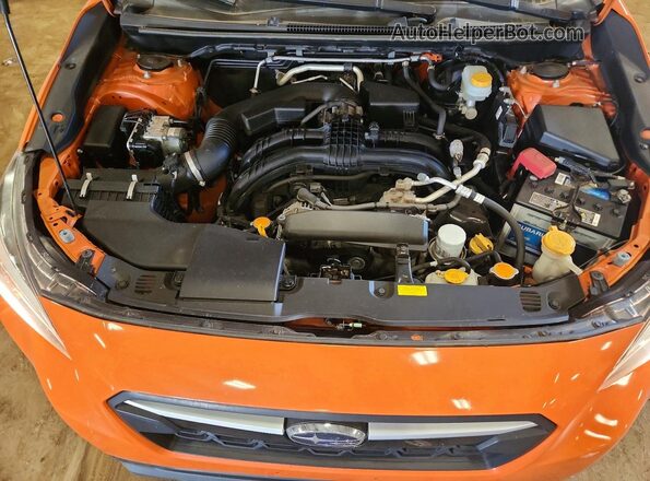 JF2GTADC9J8279260 2018 SUBARU CROSSTREK Orange Engine compartment view