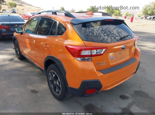 JF2GTADC9JH234481 2018 SUBARU CROSSTREK Orange Trasero izquierdo
