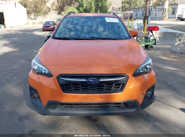 JF2GTADC9JH234481 2018 SUBARU CROSSTREK Orange Vista del cuadro de instrumentos