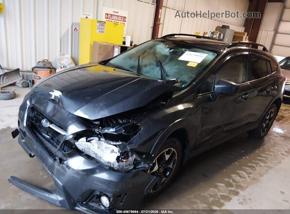 JF2GTADC9JH273782 2018 SUBARU CROSSTREK Gray წინა მარცხენა ხედი სამი მეოთხედიდან