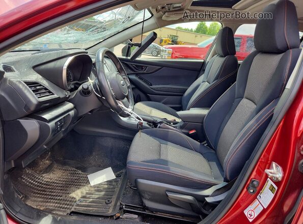 JF2GTADC9K8355139 2019 SUBARU CROSSTREK Red წინა სალონის ხედი