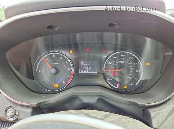 JF2GTADC9K8355139 2019 SUBARU CROSSTREK Red ხელსაწყოთა პანელის ხედი