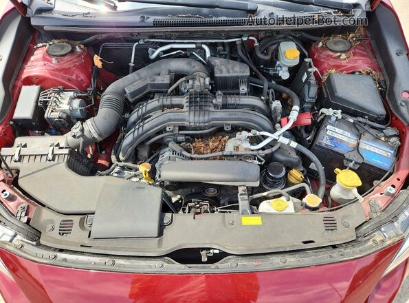 JF2GTADC9K8355139 2019 SUBARU CROSSTREK Red უკანა სალონის ხედი