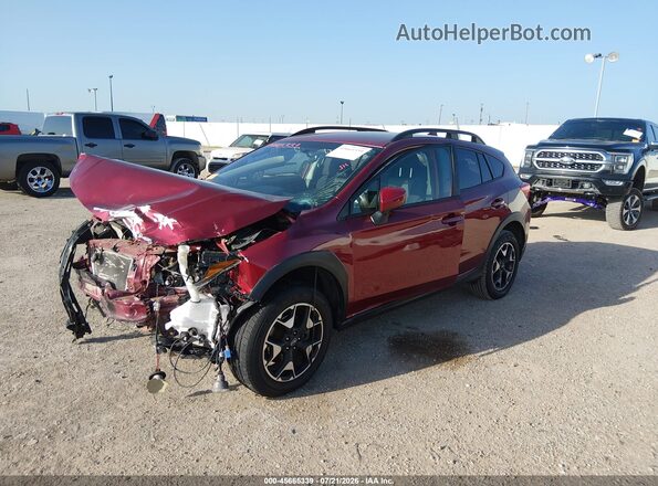 JF2GTAEC0K8276425 2019 SUBARU CROSSTREK Red Առջևի ձախ երեք քառորդ տեսարան