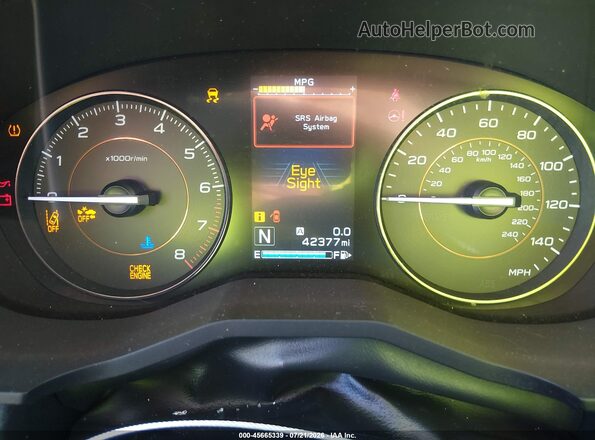 JF2GTAEC0K8276425 2019 SUBARU CROSSTREK Red Հետևի նստատեղերի տեսք