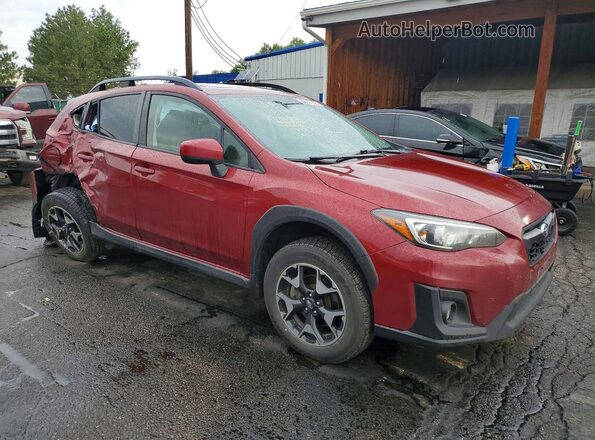 JF2GTAEC0KH209422 2019 SUBARU CROSSTREK Maroon Передня права чверть
