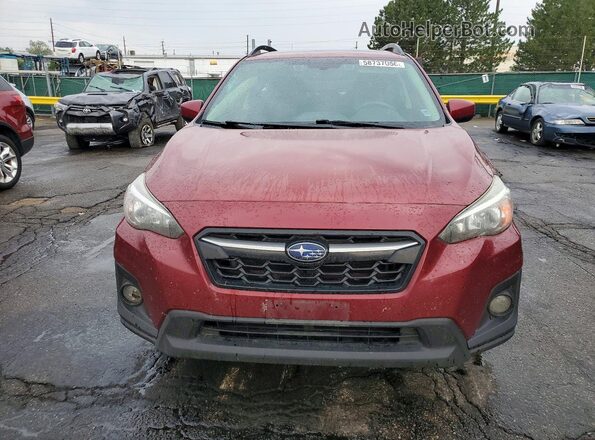JF2GTAEC0KH209422 2019 SUBARU CROSSTREK Maroon Вид спереду