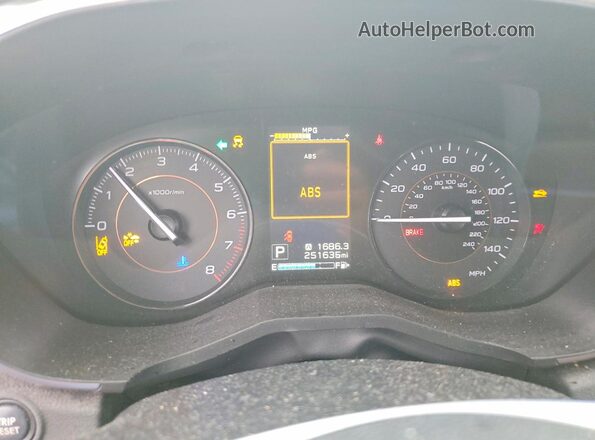 JF2GTAEC0KH209422 2019 SUBARU CROSSTREK Maroon Вид щитка приладів