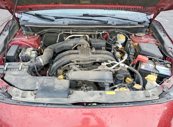 JF2GTAEC0KH209422 2019 SUBARU CROSSTREK Maroon Вид задньої частини салону