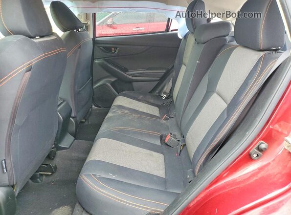JF2GTAEC0KH209422 2019 SUBARU CROSSTREK Maroon Вид задніх сидінь