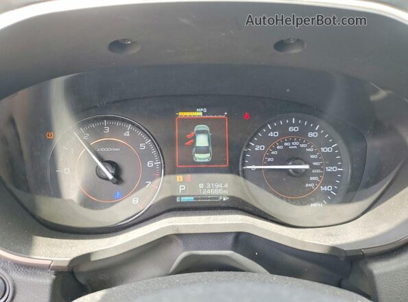 JF2GTAEC0KH259799 2019 SUBARU CROSSTREK Blue Widok zestawu wskaźników