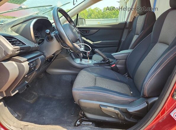 JF2GTAEC0KH352046 2019 SUBARU CROSSTREK Красный Вид салона спереди