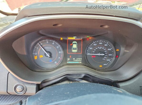 JF2GTAEC0KH352046 2019 SUBARU CROSSTREK Красный Вид щитка приборов