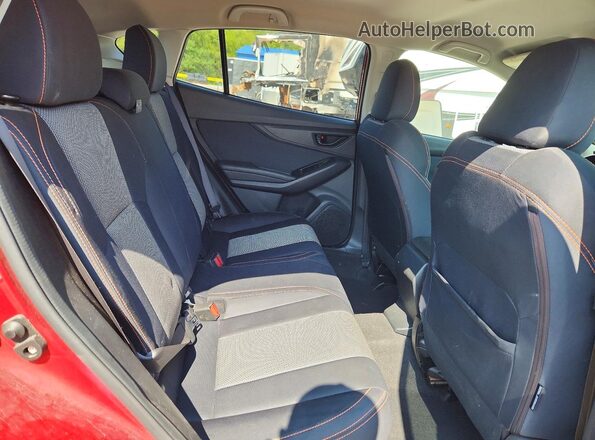 JF2GTAEC0KH352046 2019 SUBARU CROSSTREK Красный Вид задней части салона