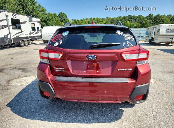 JF2GTAEC0KH352046 2019 SUBARU CROSSTREK Красный Вид сзади