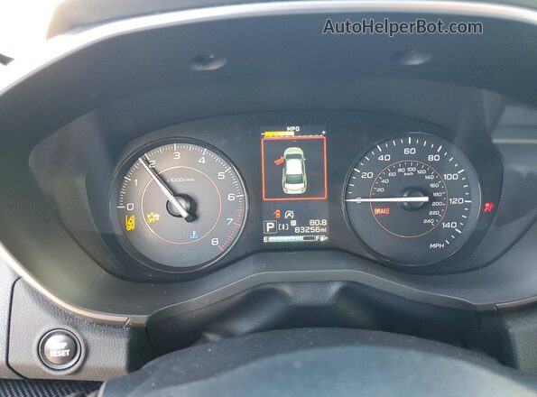 JF2GTAEC0MH302931 2021 SUBARU CROSSTREK Blue Widok zestawu wskaźników