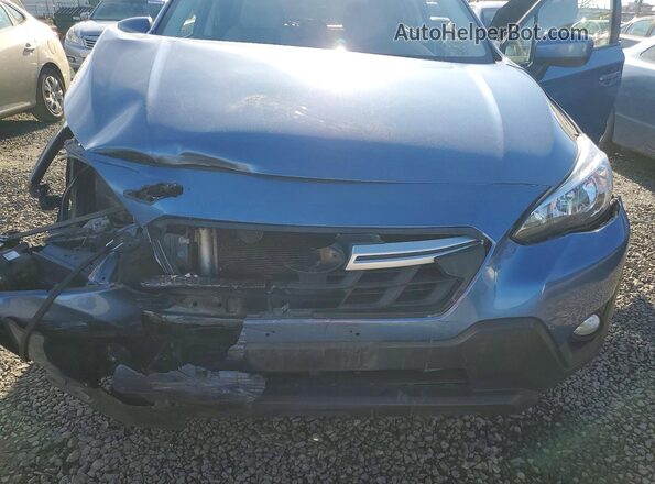 JF2GTAEC0MH302931 2021 SUBARU CROSSTREK Blue Widok komory silnika