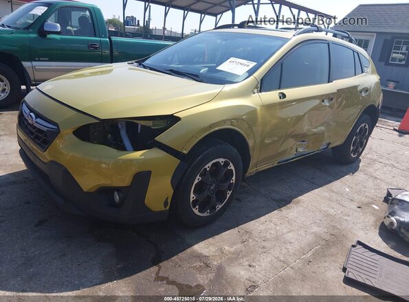 JF2GTAEC0MH327103 2021 SUBARU CROSSTREK Green Առջևի ձախ երեք քառորդ տեսարան