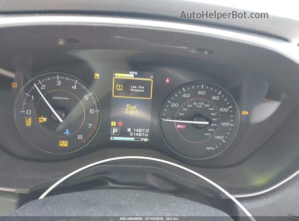 JF2GTAEC1K8292603 2019 SUBARU CROSSTREK Gray Widok tylnych siedzeń