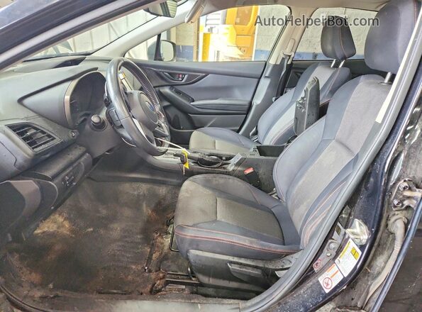 JF2GTAEC1K8387713 2019 SUBARU CROSSTREK Black Вид салону спереду