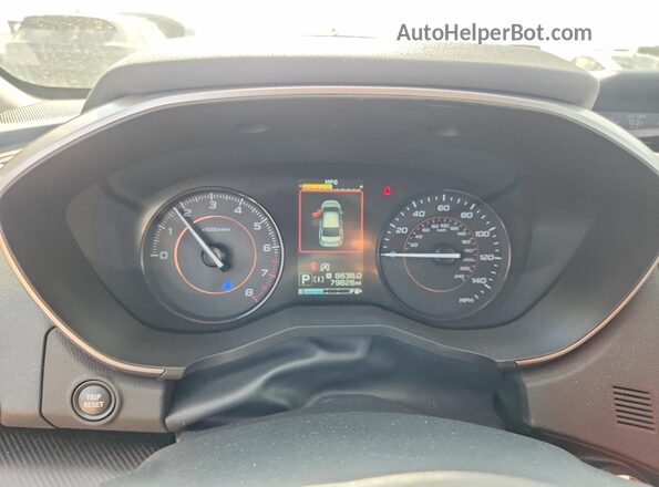 JF2GTAEC1N8201205 2022 SUBARU CROSSTREK White ხელსაწყოთა პანელის ხედი