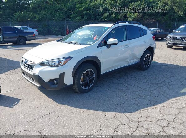JF2GTAEC1P8249886 2023 SUBARU CROSSTREK White Vista tres cuartos delantera izquierda