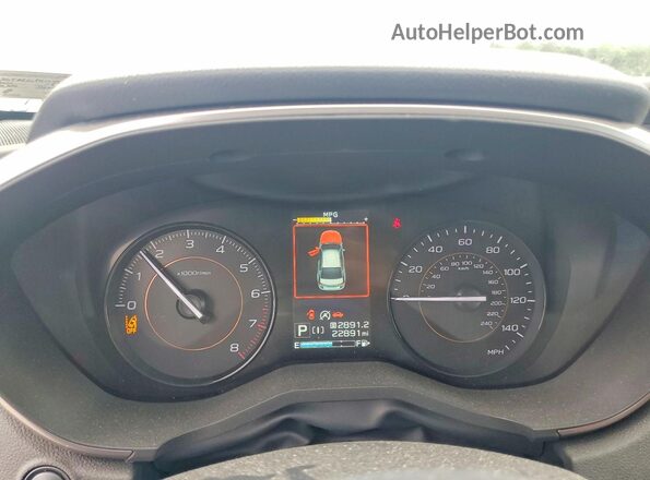 JF2GTAEC1PH244512 2023 SUBARU CROSSTREK Серебряный Вид щитка приборов