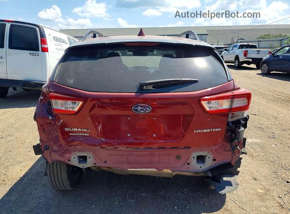 JF2GTAEC2KH393942 2019 SUBARU CROSSTREK Burgundy Հետևի տեսք