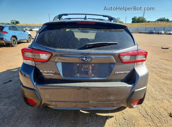JF2GTAEC2M8330813 2021 SUBARU CROSSTREK Gray Rear view