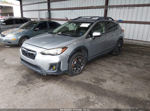 JF2GTAEC3K8250904 2019 SUBARU CROSSTREK Gray წინა მარცხენა ხედი სამი მეოთხედიდან