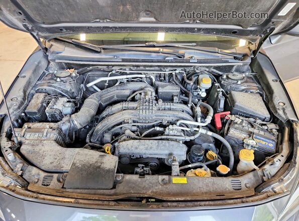 JF2GTAEC3M8253577 2021 SUBARU CROSSTREK Gray Engine compartment view