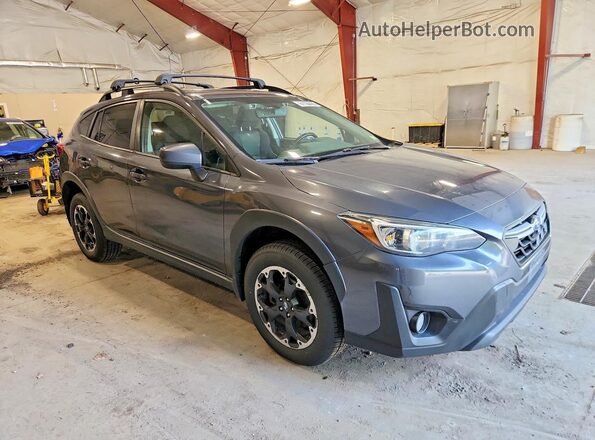 JF2GTAEC3M8253577 2021 SUBARU CROSSTREK Gray Front right