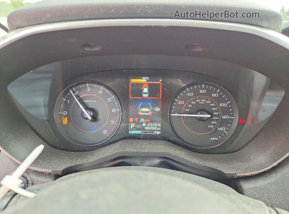 JF2GTAEC3M8300767 2021 SUBARU CROSSTREK Gray Սարքավորումների վահանակի տեսք