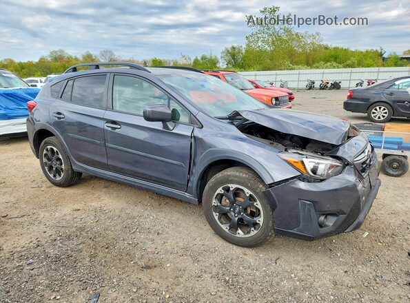 JF2GTAEC3M8300767 2021 SUBARU CROSSTREK Gray Առջևի աջ