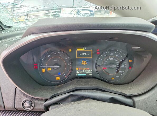 JF2GTAEC3MH371208 2021 SUBARU CROSSTREK Charcoal Вид щитка приладів