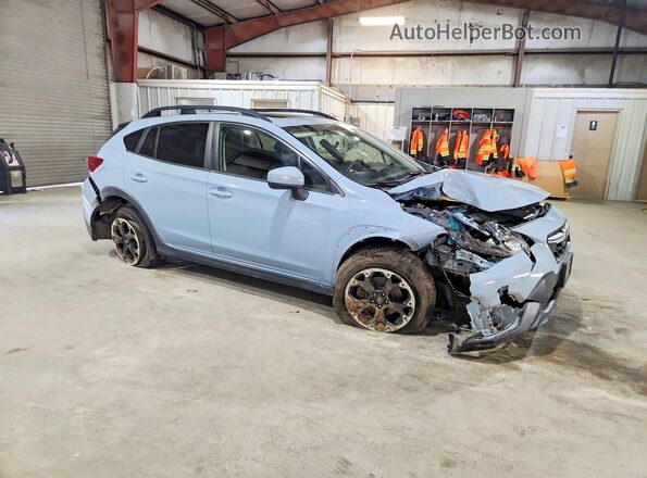 JF2GTAEC4NH280305 2022 SUBARU CROSSTREK Blue Delantero derecho