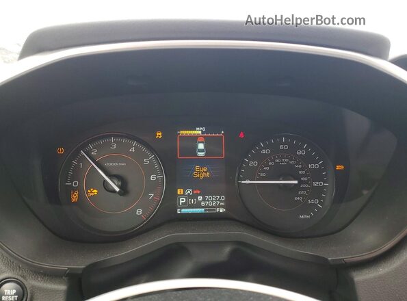 JF2GTAEC4PH202612 2023 SUBARU CROSSTREK Black Instrument cluster view
