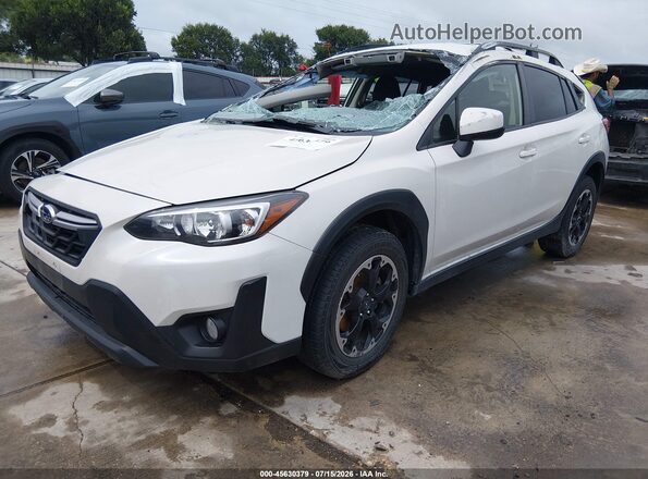 JF2GTAEC5P8286620 2023 SUBARU CROSSTREK White Vista tres cuartos delantera izquierda