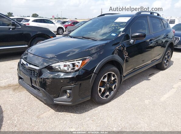 JF2GTAEC6K8327698 2019 SUBARU CROSSTREK Black წინა მარცხენა ხედი სამი მეოთხედიდან