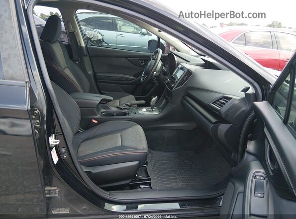 JF2GTAEC6K8327698 2019 SUBARU CROSSTREK Black წინა სალონის ხედი