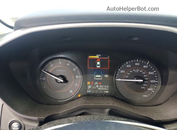 JF2GTAEC6M8291143 2021 SUBARU CROSSTREK Silver Vista del cuadro de instrumentos